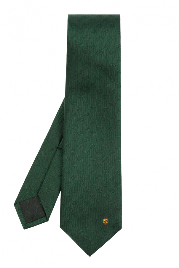 【関税＆送料込み】Tie With Gucci Crest GUCCI 8cm Logo-Jacquard Silk Tie for Men | MR PORTER